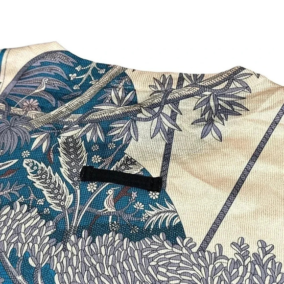 Vintage JPG Jean Paul Gaultier Japan Silk Blend All Over Print T Shirt Mens 40 - Picture 4 of 10